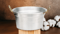 Caldaia manico ottone da 18 a 40 cm - spessore 1,5 mm - ItalCook Linea Bianca